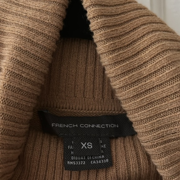 French Connection Camel Turtleneck Sweater - Picture 3 of 4